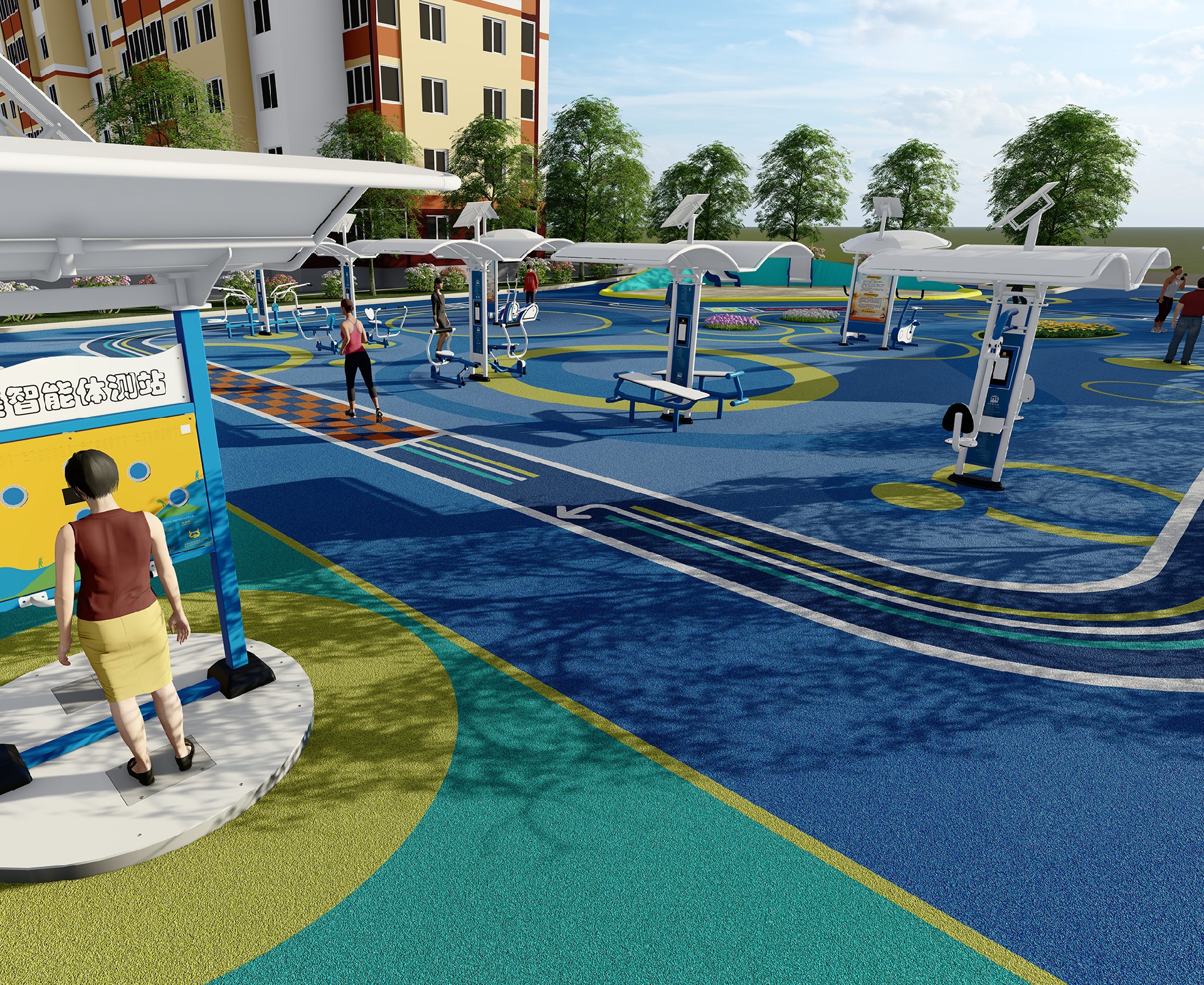 　体育公园配置方案1(图3)